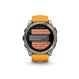 OROLOGIO - GARMIN - FĒNIX® 8 | 47MM | AMOLED | SAPPHIRE | Titanium & Spark Orange