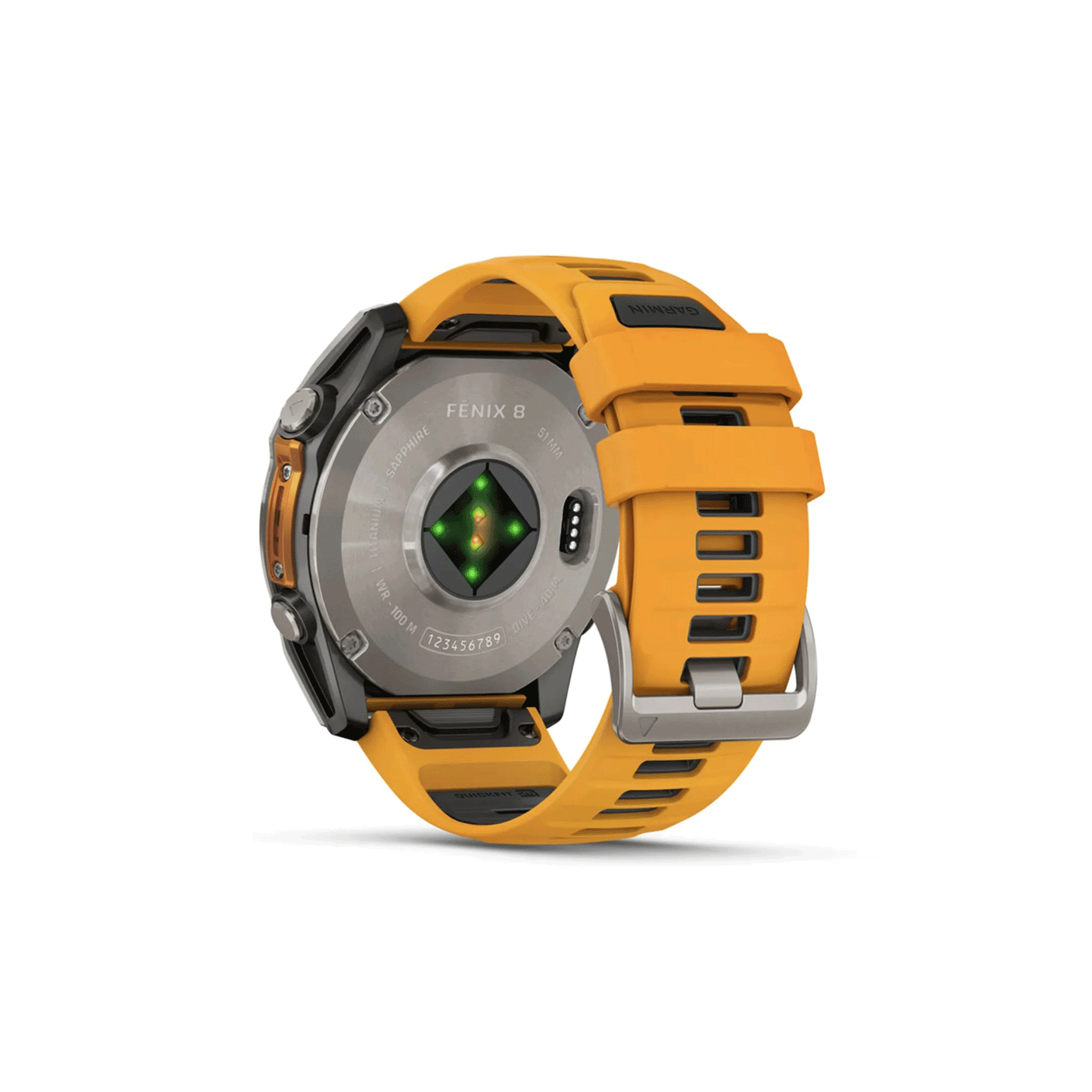 OROLOGIO - GARMIN - FĒNIX® 8 | 47MM | AMOLED | SAPPHIRE | Titanium & Spark Orange