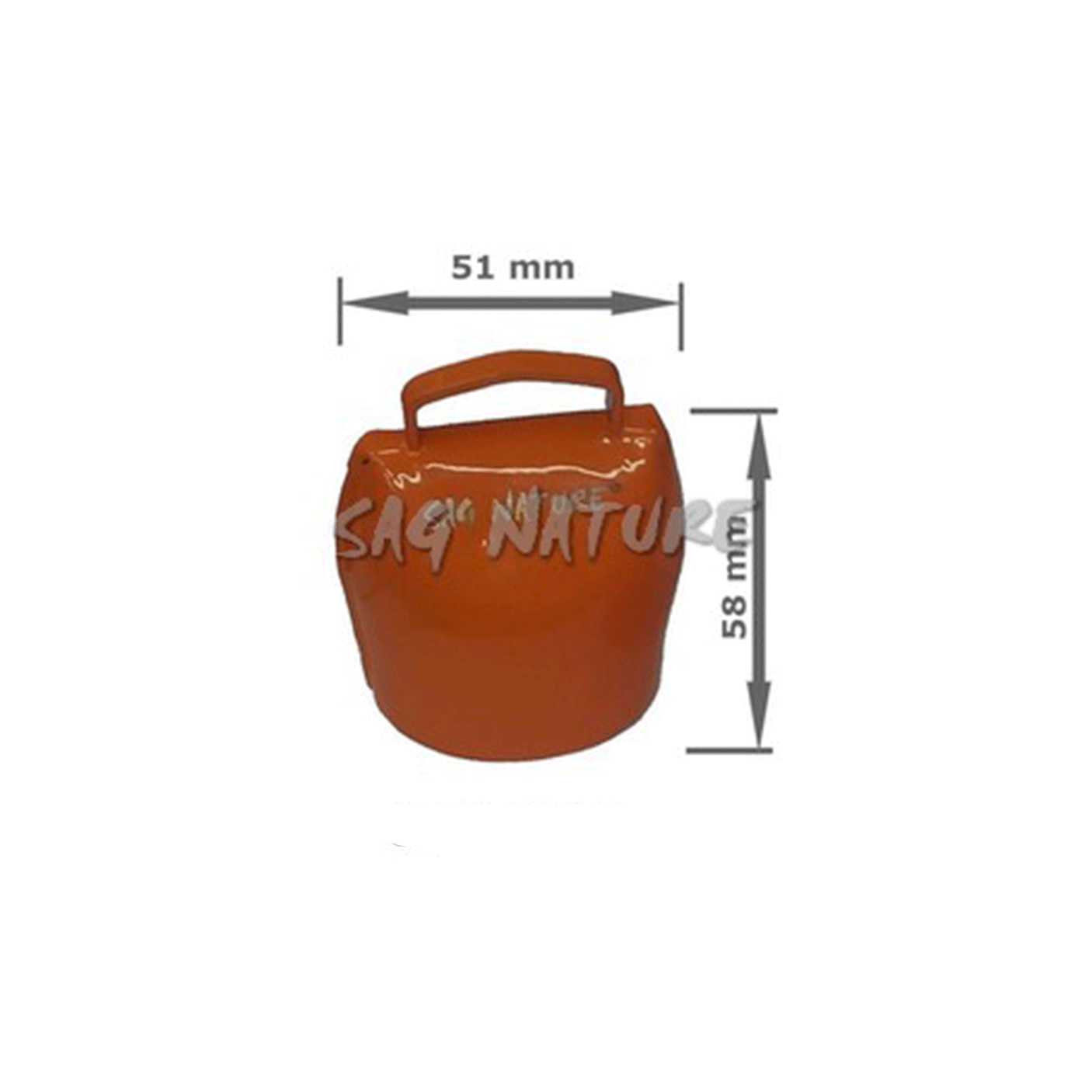 SAG NATURE - CAMPANA ORANGE 03 IN BLISTER – ALTEZZA CM 5,8 LARGHEZZA CM 5,1