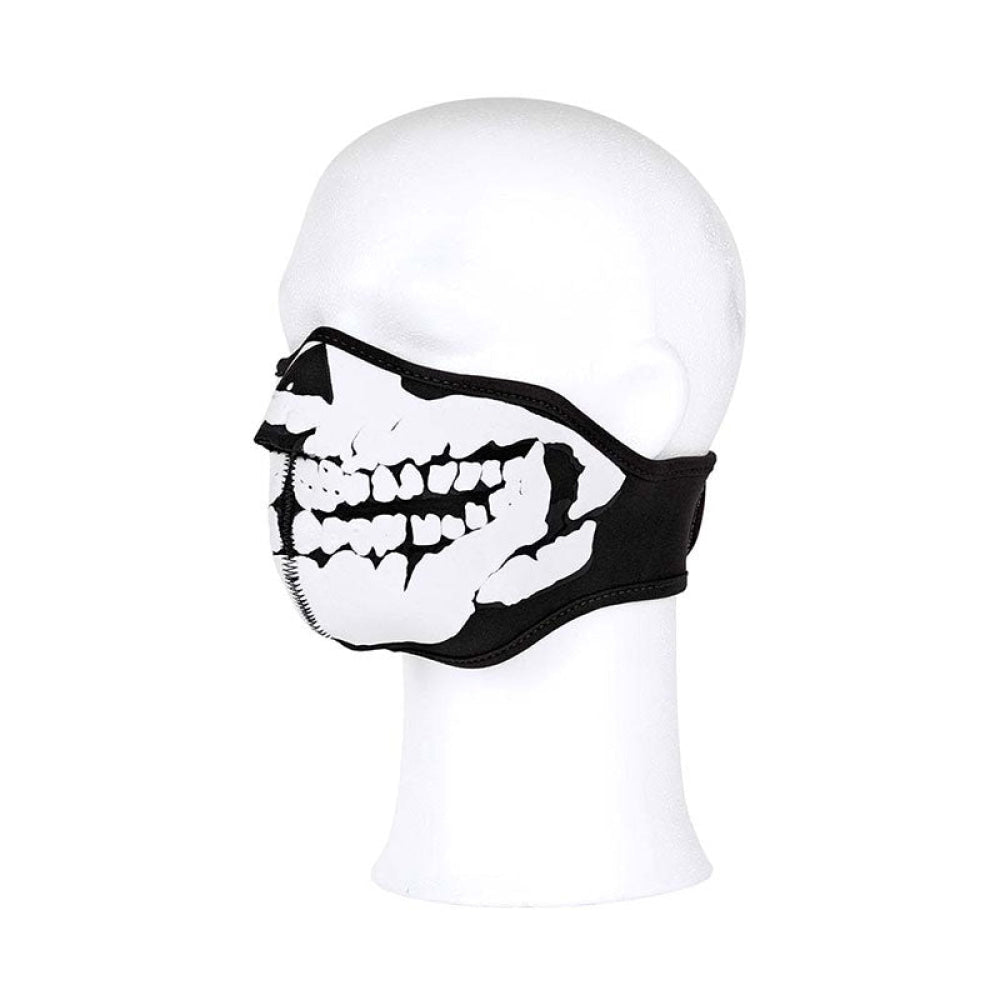 101 Inc - Maschera Mezzo Viso In Neoprene Teschio 3D