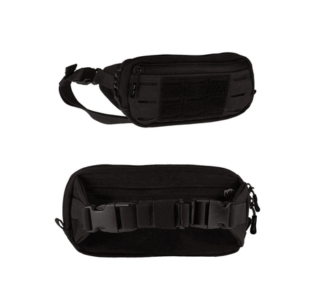 MIL-TEC - MARSUPIO MOLLE LASER FANNY PACK Velcro BLACK