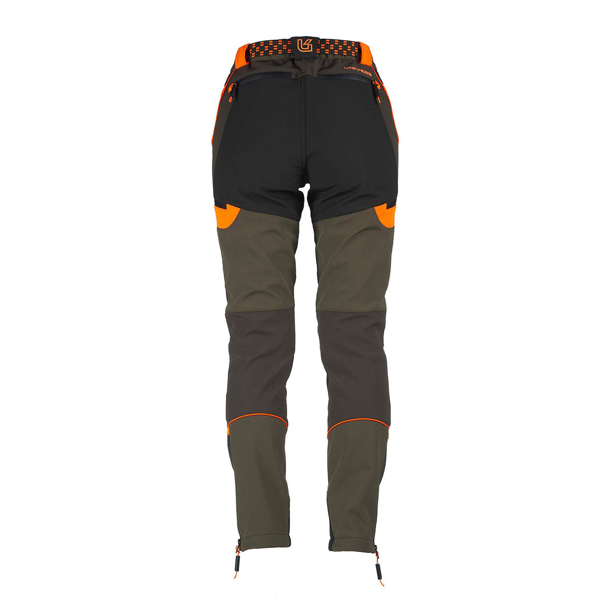 PANTALONE - UNIVERS - DONNA - CACCIA SOFTSHELL U-TEX Verde/Arancio