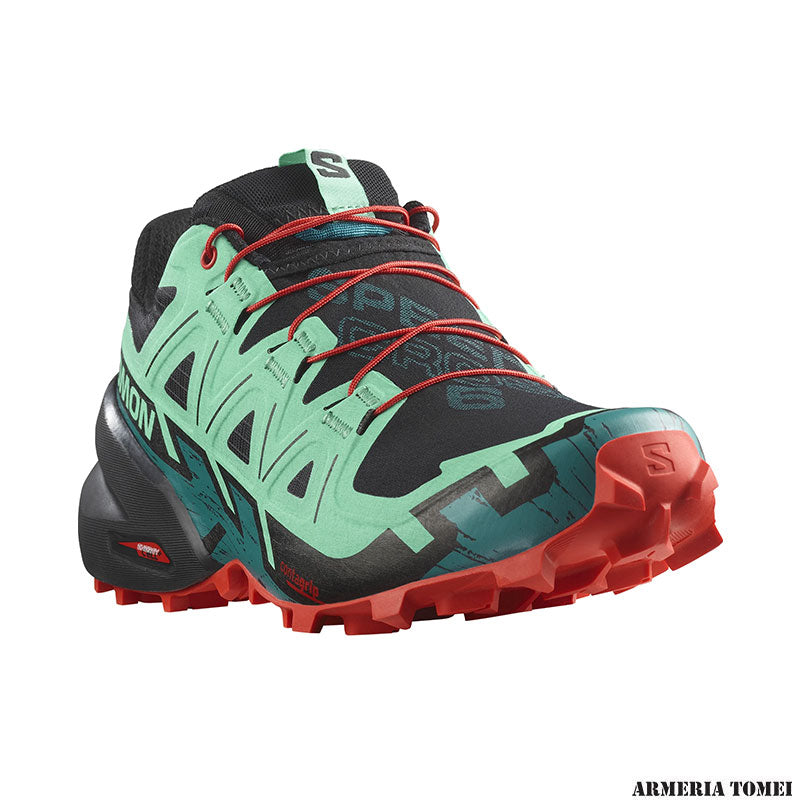 SALOMON - DONNA - SPEEDCROSS 6 W Black / Biscay Green / Fiery Red