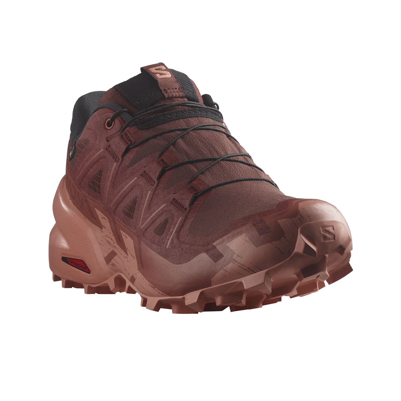 SALOMON - WOMEN - SPEEDCROSS 6 GTX W Rum Raisin / Barn Red / Canyon Clay