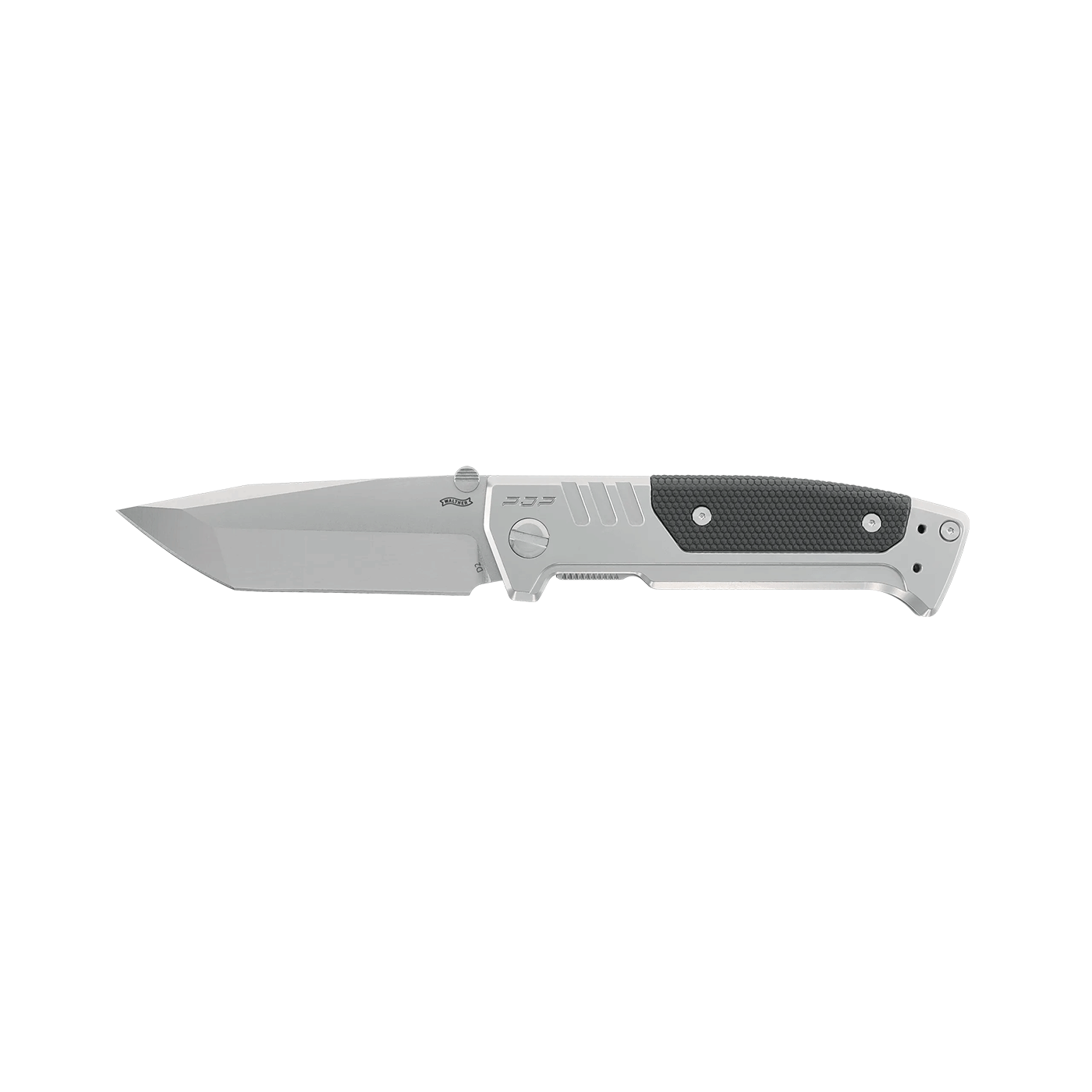 COLTELLO - WALTHER/UMAREX - PDP STEEL FRAME TANTO FOLDER PLAIN, BEAD-BLAST