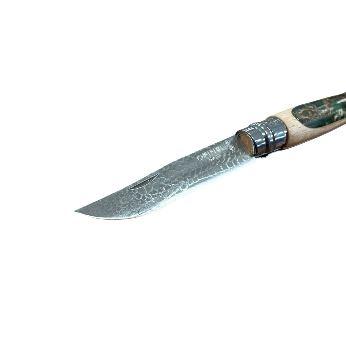 COLTELLO - OPINEL -  N.6 INOX REALIZZATO A MANO CON VIPERA