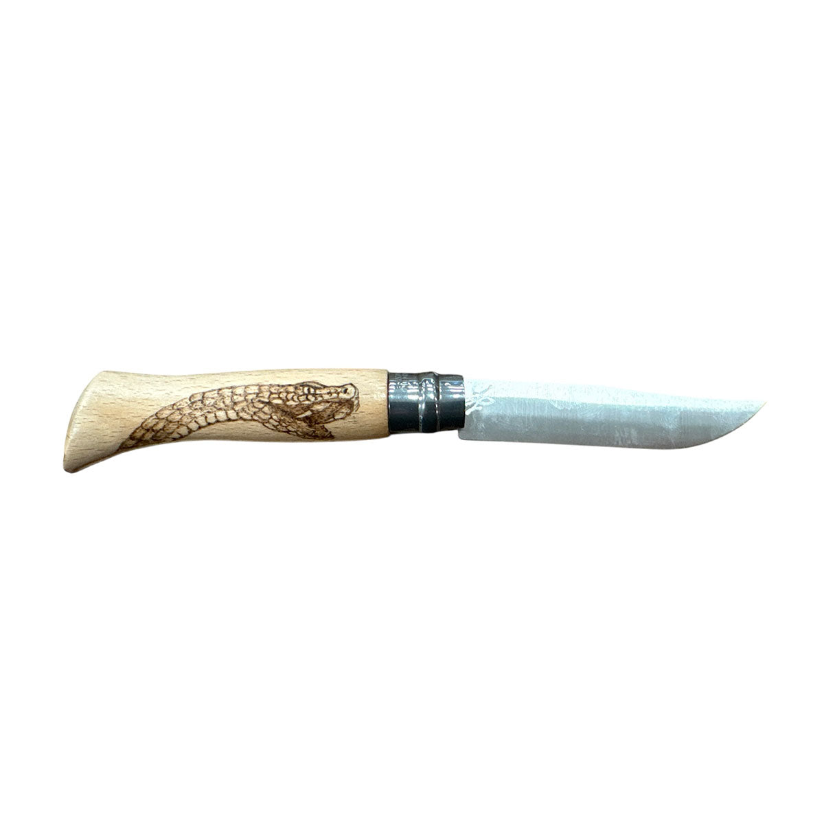COLTELLO - OPINEL -  N.6 INOX REALIZZATO A MANO CON VIPERA