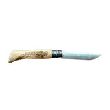 COLTELLO - OPINEL -  N.6 INOX REALIZZATO A MANO CON VIPERA