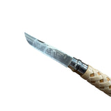 COLTELLO - OPINEL -  N.8 INOX REALIZZATO A MANO MAGLIA INTRECCIO ROMBI