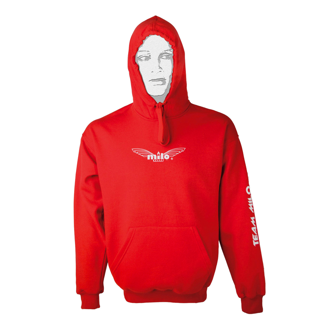 MILO - RED TOM SWEATSHIRT WITH HOOD