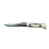 COLTELLO - OPINEL -  N.9 INOX REALIZZATO A MANO CON ORSO
