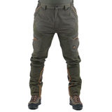 PANTS - MASSERIA - SPANDEX WITH REINFORCEMENTS Olive / Orange Fluo