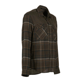 UNIVERS - FLANNEL HUNTING SHIRT WITH SCOTTISH SUEDE