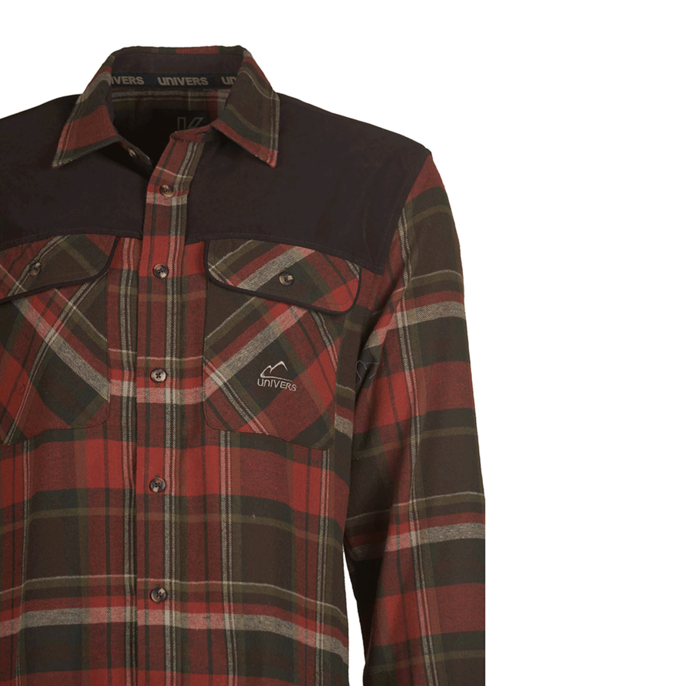 UNIVERS - CORDURA FLANNEL HUNTING SHIRT WITH SCOTTISH SUEDE