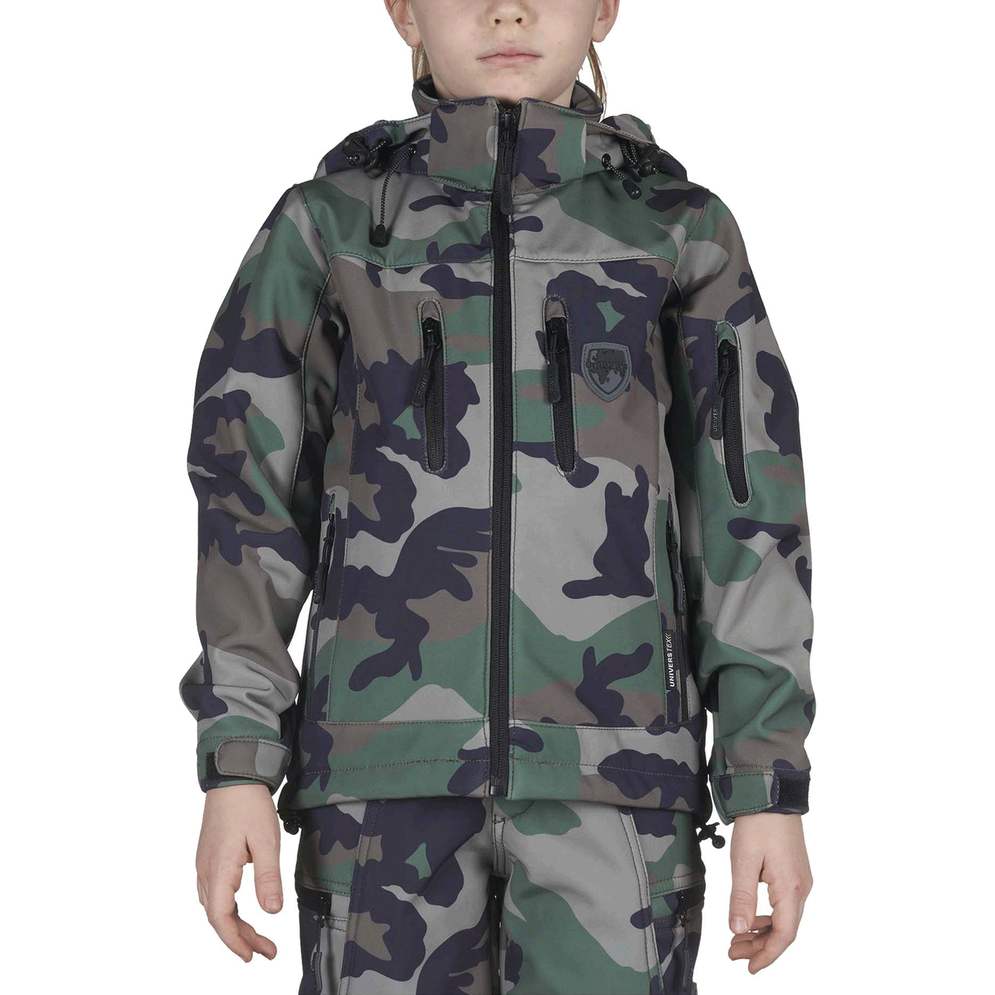 JACKET - UNIVERS - BOY/GIRL - U-TEX JUNIOR SOFTSHELL JACKET New Land Camo