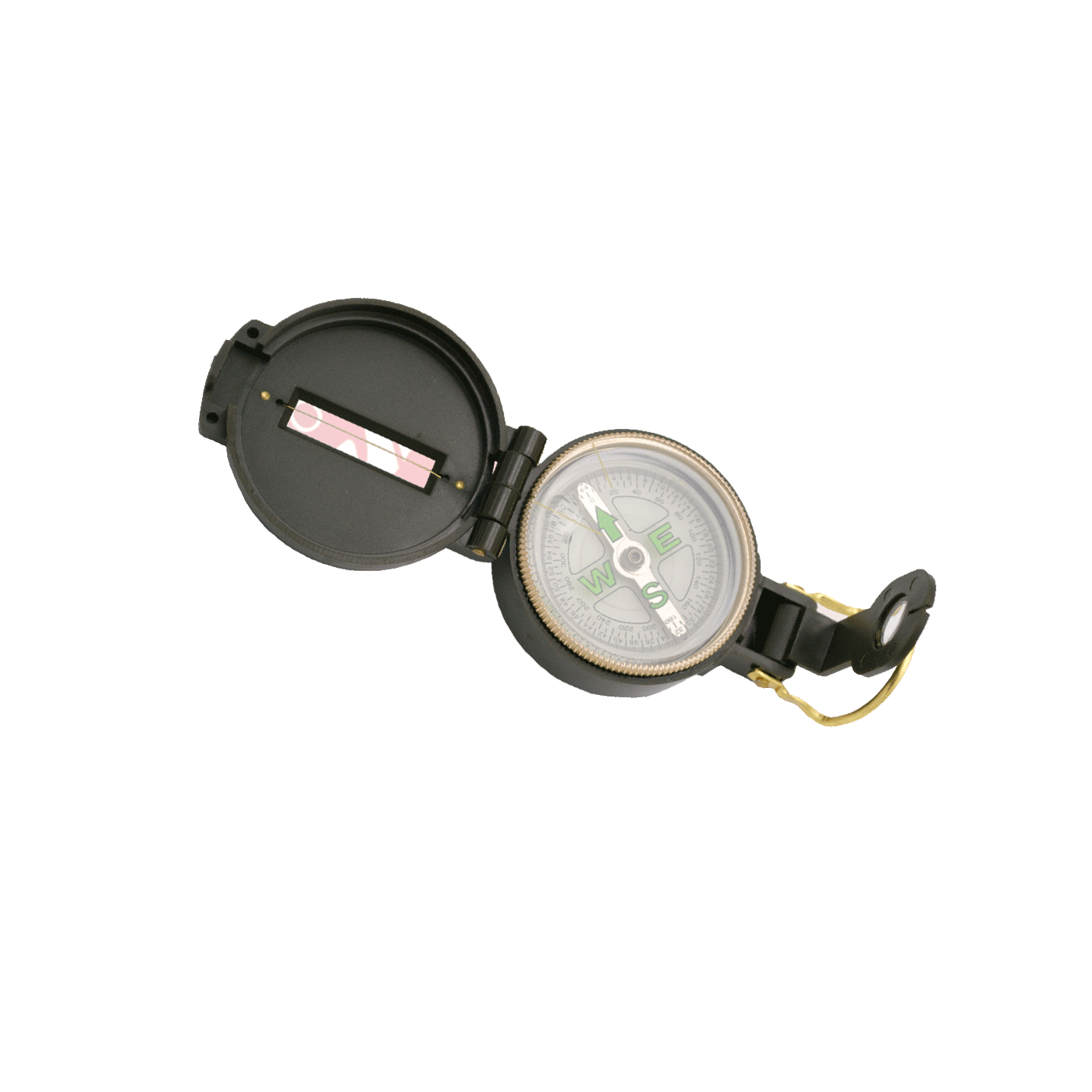 COMPASS IN MILITARY GREEN PLASTIC