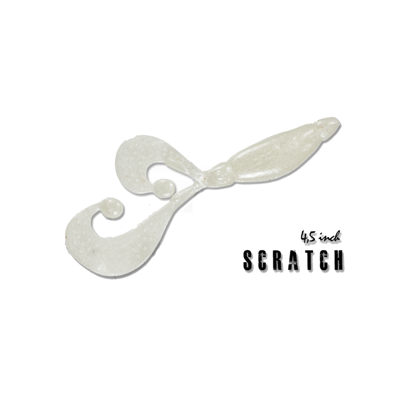 HERAKLES - SOFT BAITS SCRATCH 4.5" Albino White (8pz)