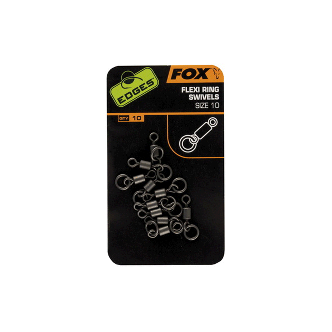 FOX - EDGES™ FLEXI RING SWIVELS SIZE 7 (10PCS)