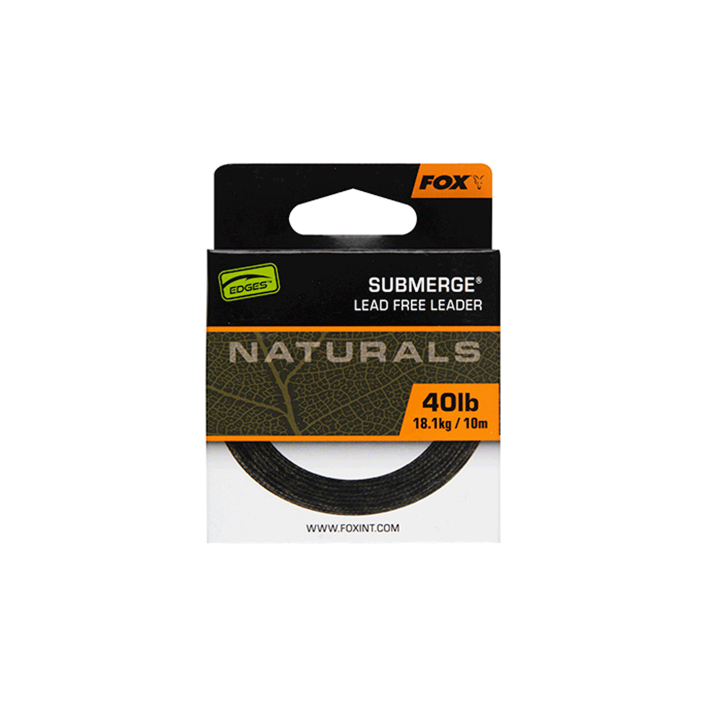 FOX - EDGES™ NATURALS SUBMERGE LEAD FREE LEADER 40lb 18.1kg 10m