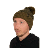 HAT - FOX - HEAVY KNIT BOBBLE Olive