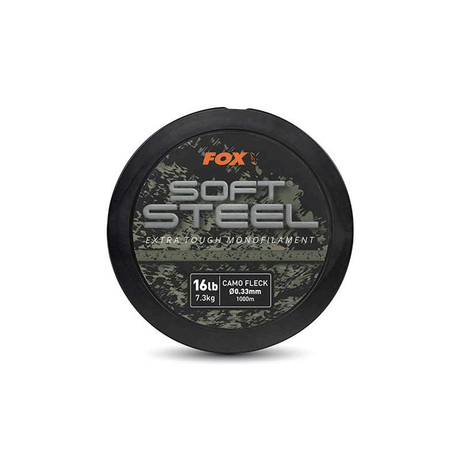 FOX - SOFT STEEL EXTRA TOUGH MONOFILAMENT 16lb 7.3kg CAMO FLECK Ø0.33mm 1000m