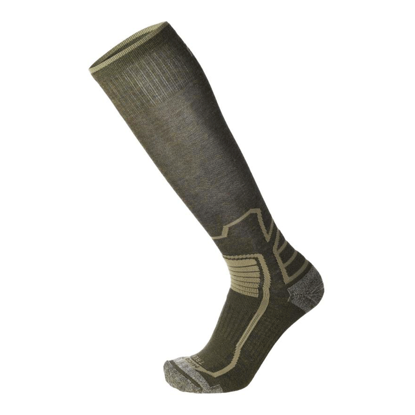 MICO - CALZA TREK LUBGA MEDIUM WEIGHT WARM CONTROL NATURAL MERINO Col. 164 Verde Melange