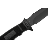 COLTELLO - SOG - SEAL PUP ELITE - BLACK HALF SERR KYDEX SHEATH