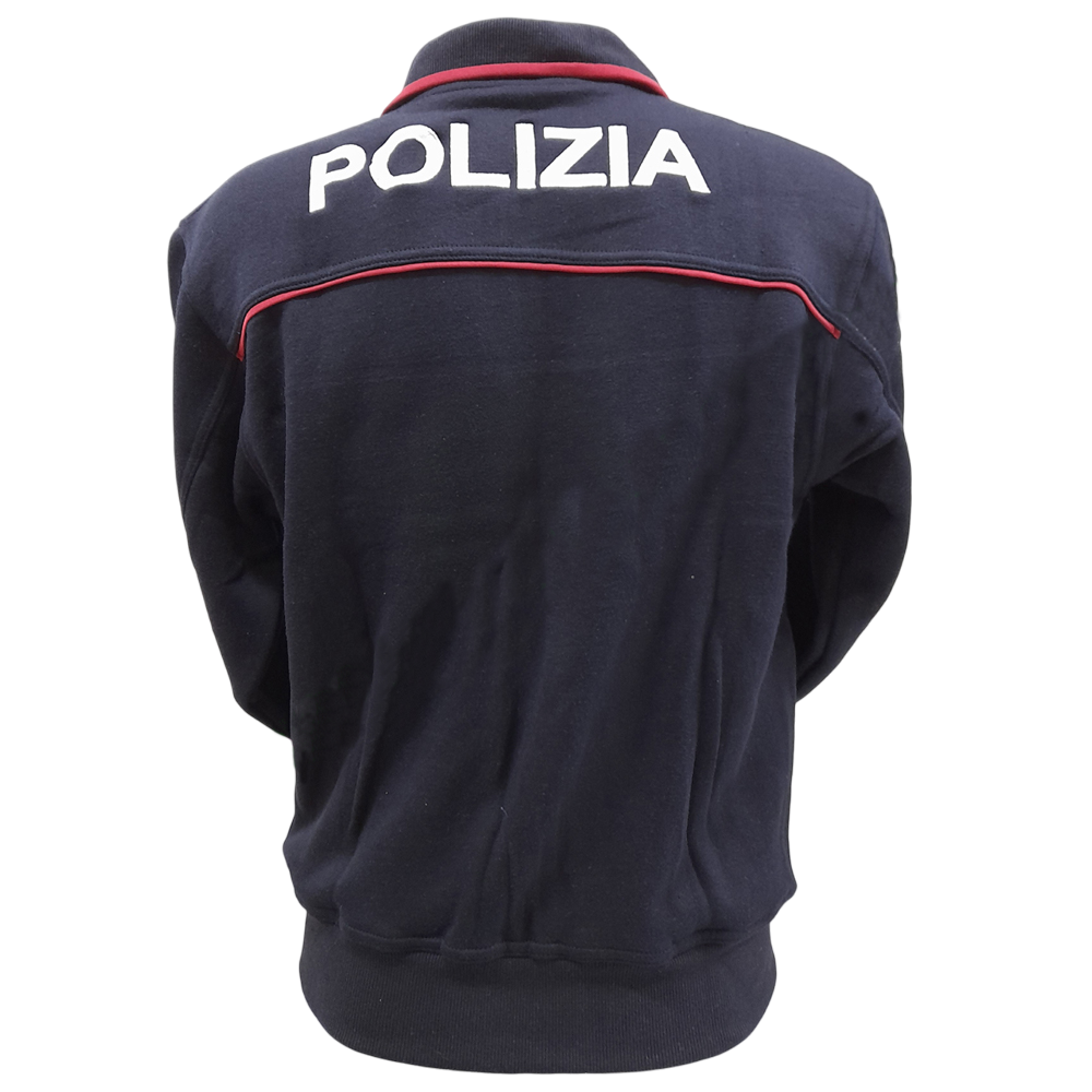 FELPA PILE POLIZIA DI STATO CON ZIP