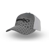 CAPPELLO - MATRIX - HEX PRINT BASEBALL CAP Grey