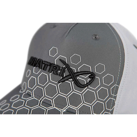 HAT - MATRIX - HEX PRINT BASEBALL CAP Grey