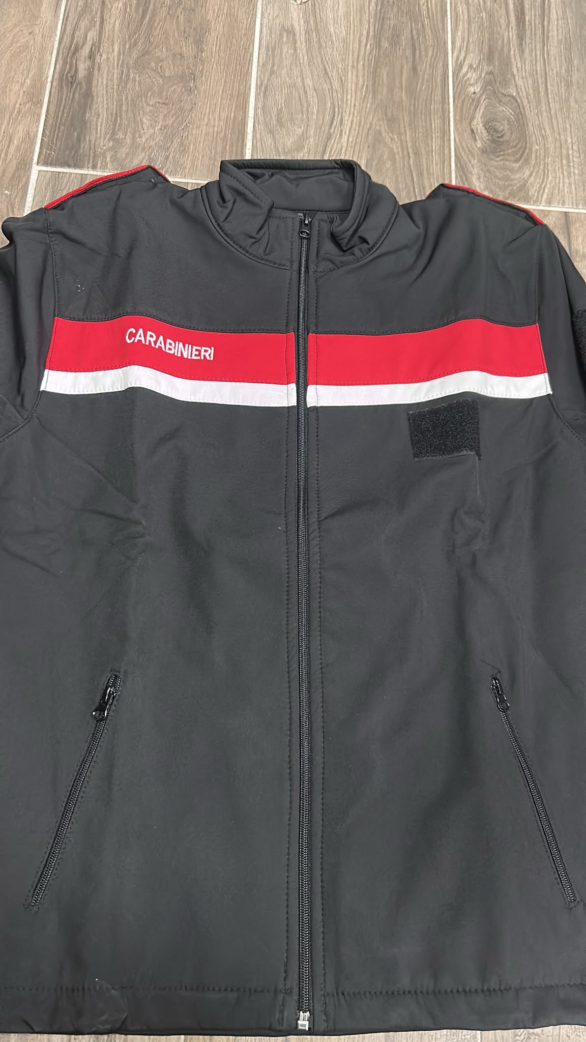 CARABINIERI - GIACCA SOFTSHELL CON ZIP E SPALLINE PER TUBOLARI