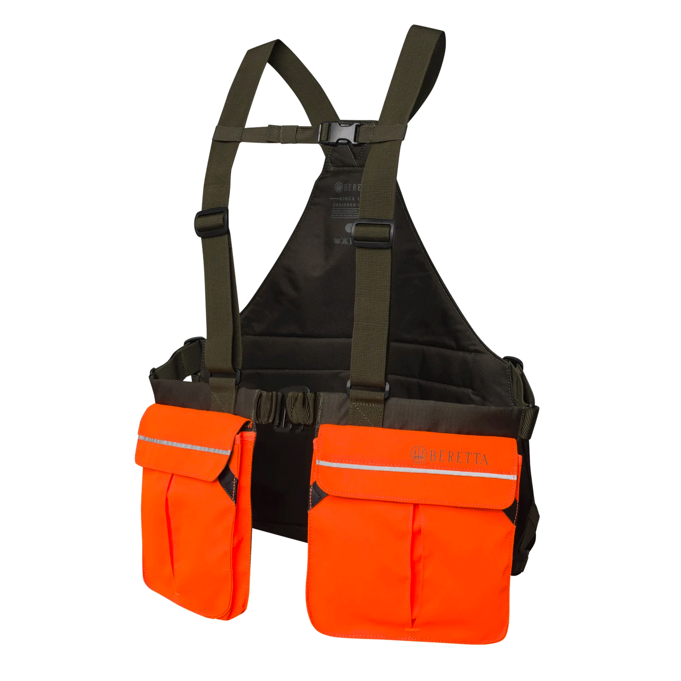 GILET - BERETTA - STRAP EVO VEST Green Moss & Orange