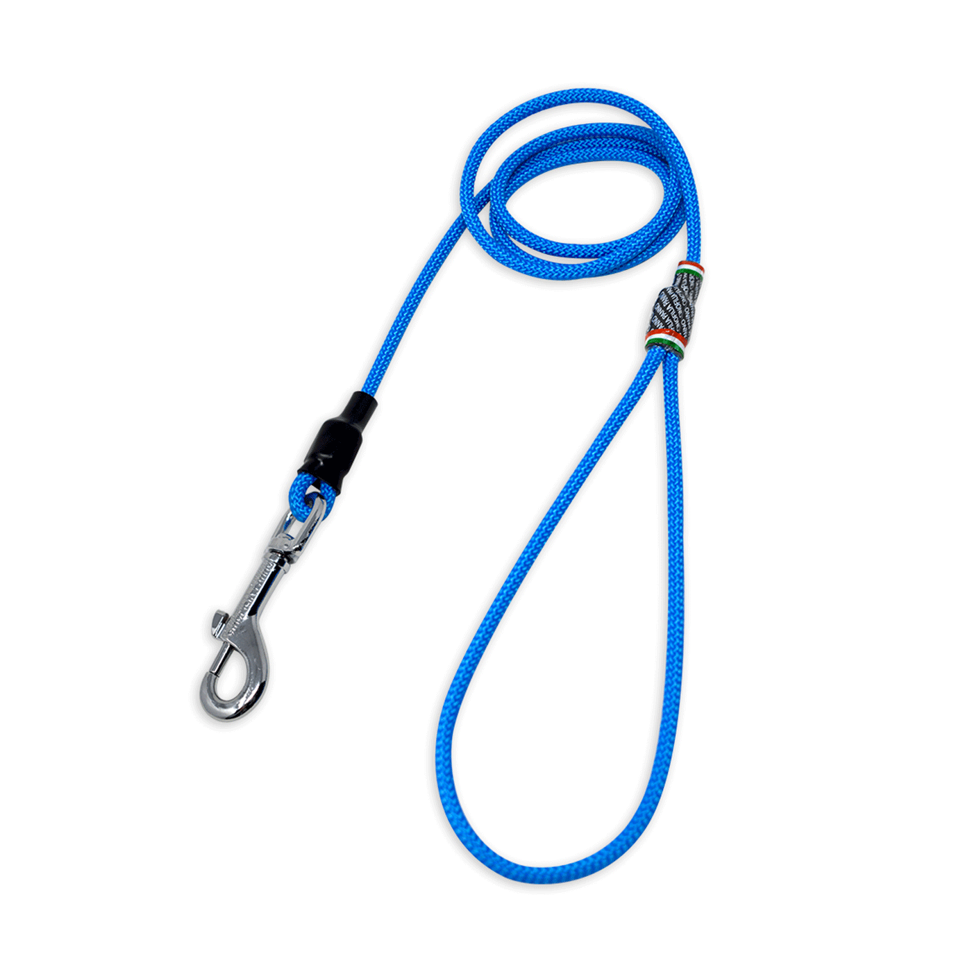 GUINZAGLIO CLASSICO IN CORDINO NAUTICO CON MOSCHETTONE 130cm (BLU)