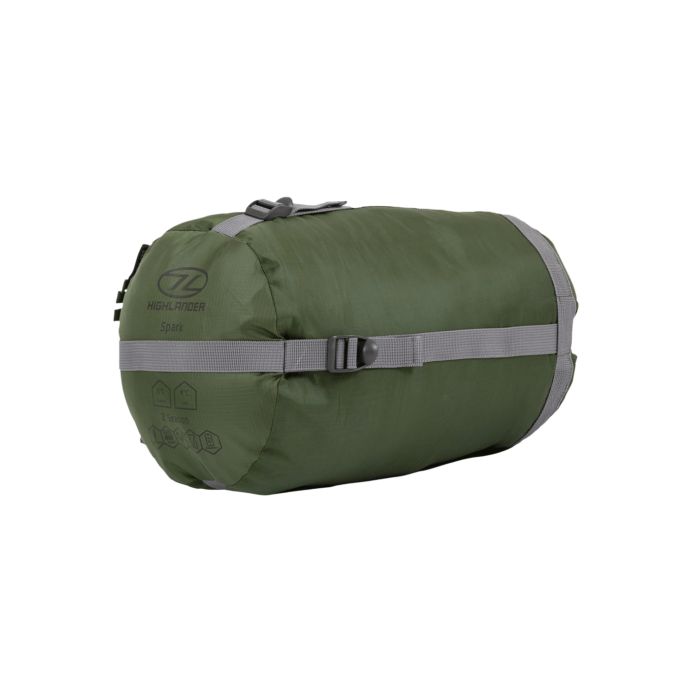 HIGHLANDER - SLEEPING BAG FLAME 150 OD GREEN