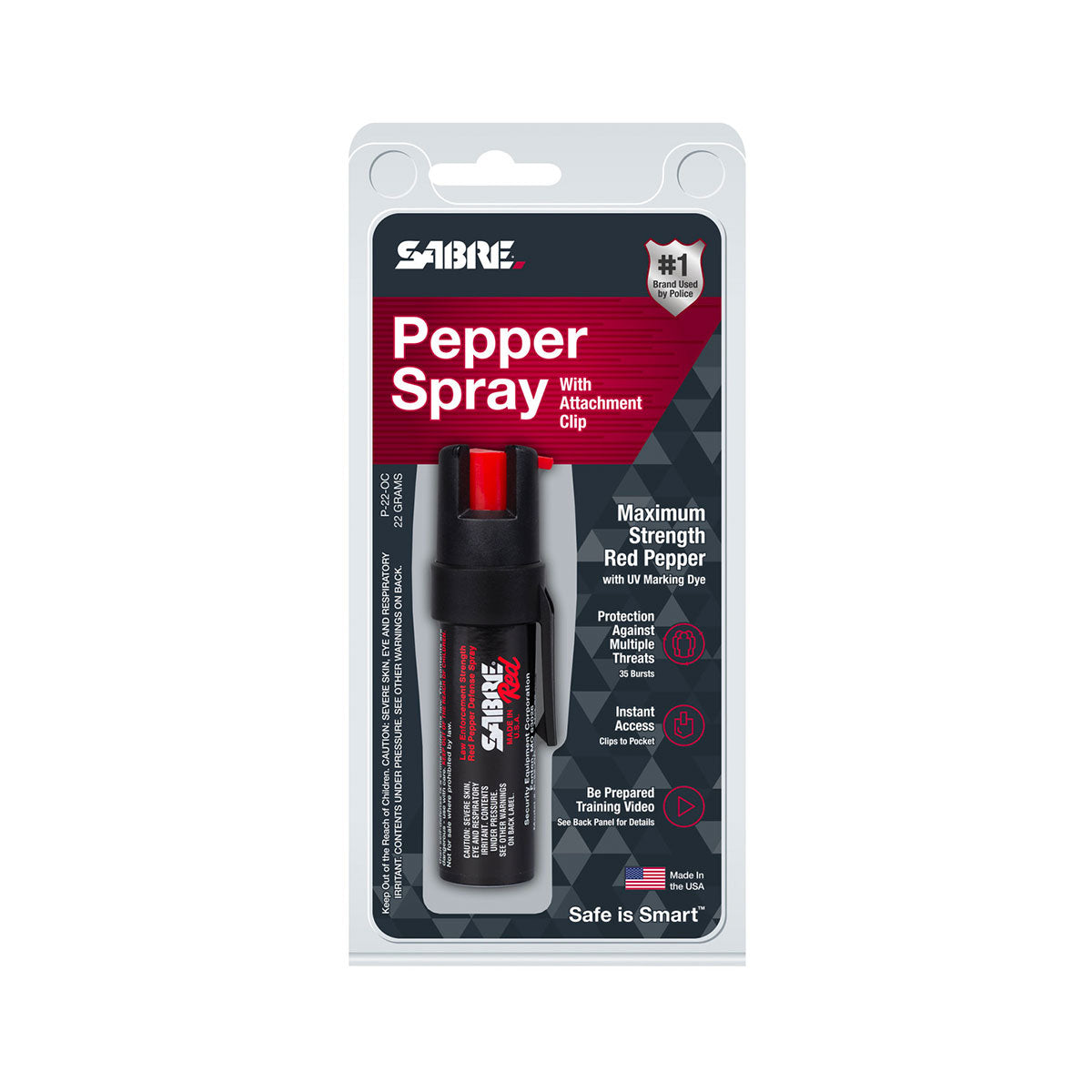 SABRE - SPRAY AL PEPERONCINO CON CLIP