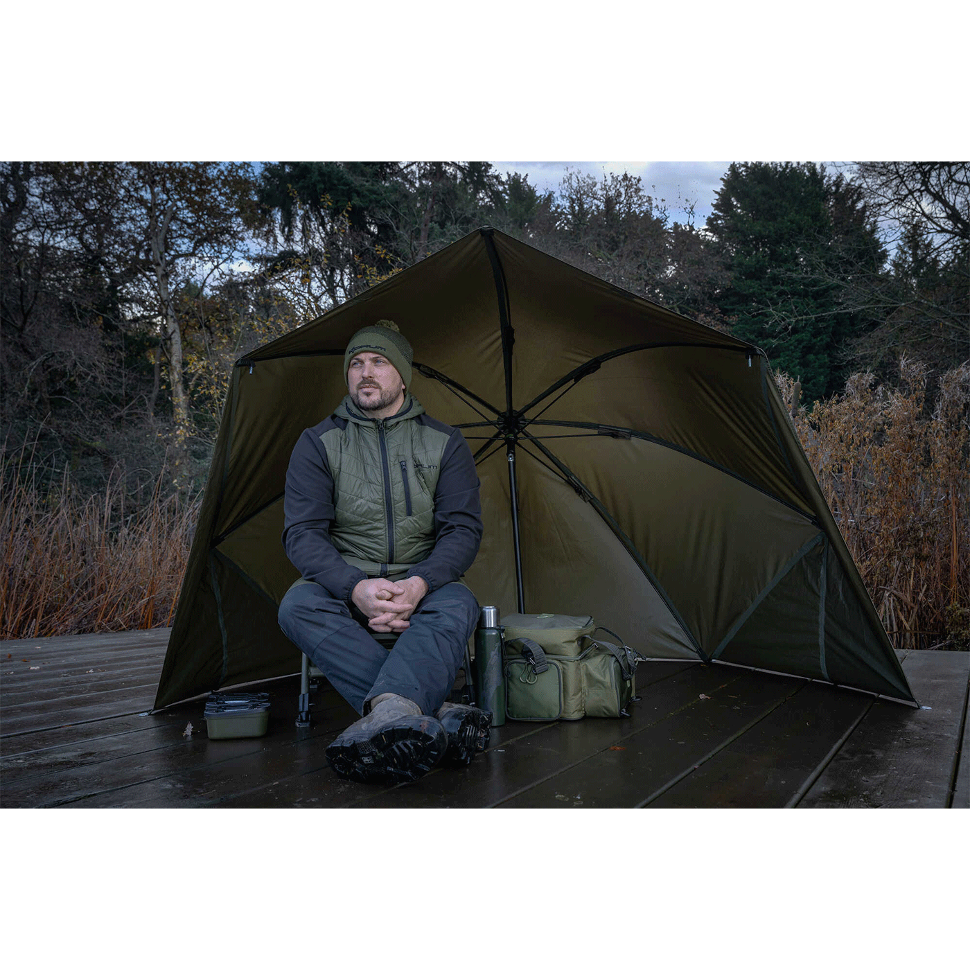 OMBRELLONE - KORUM - PROGRESS GRAPHITE BROLLY SHELTER 50"