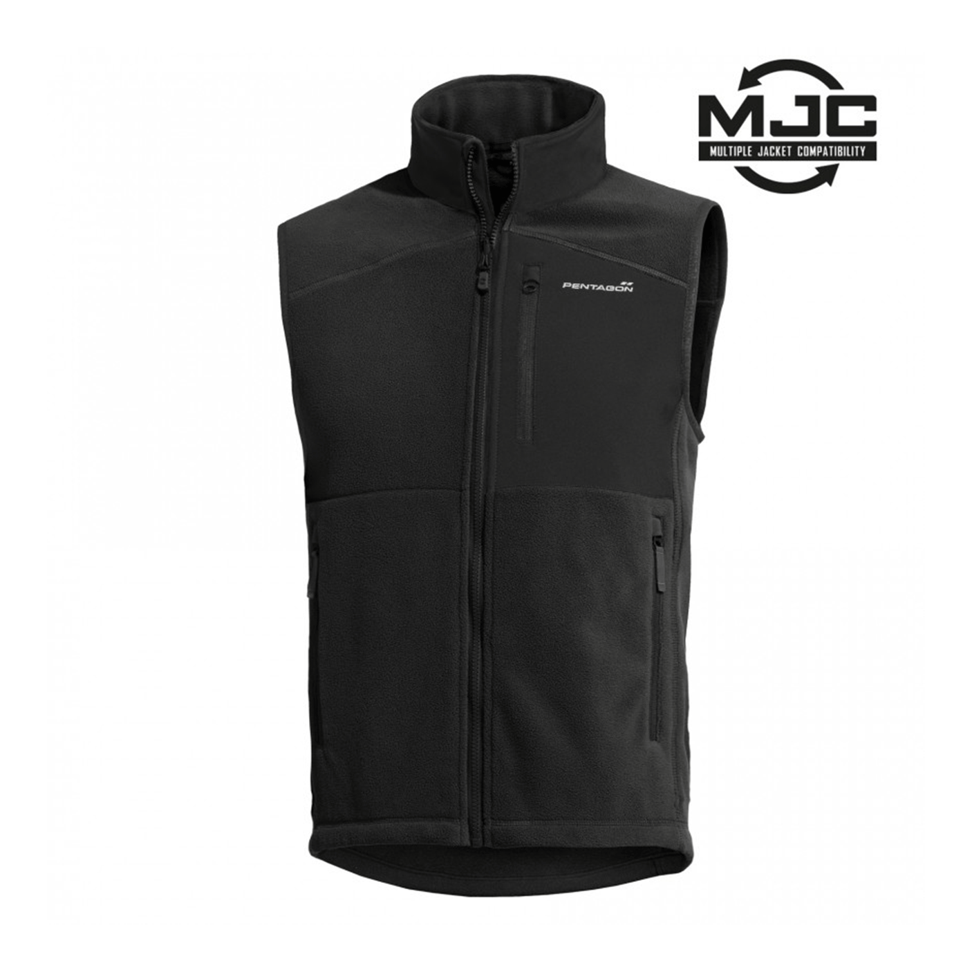 GILET - PENTAGON - ATHOS 2.0 FLEECE JACKET BLACK