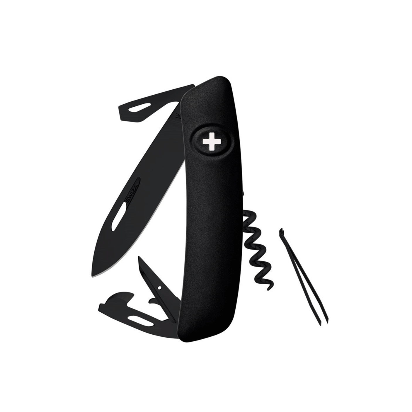 SWISS KNIFE - SWIZA - D03 ALL BLACK, NOIR