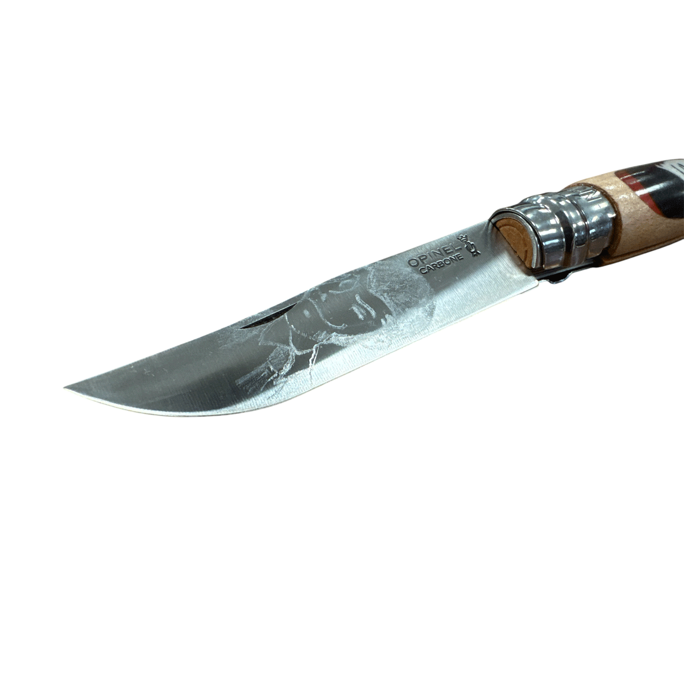 COLTELLO - OPINEL -  N.9 CARBONE REALIZZATO A MANO CON LUPIN III