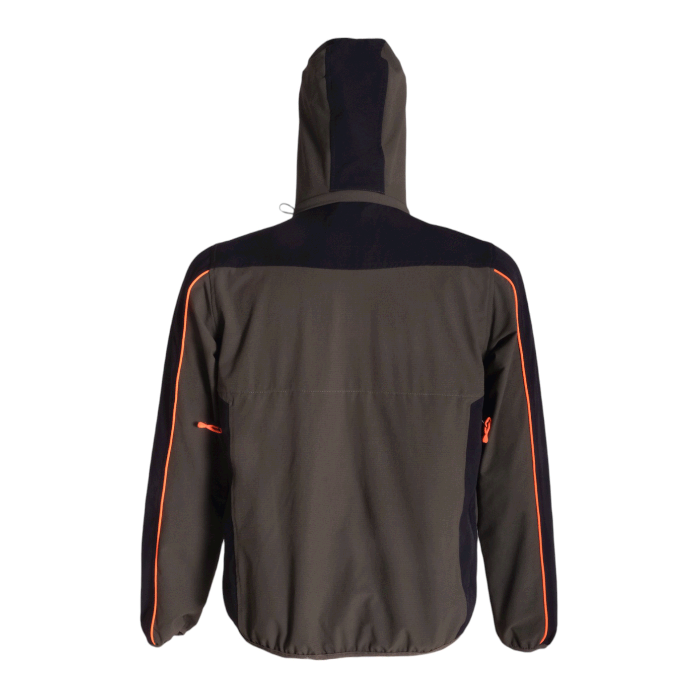 JACKET - RS HUNTING - LV602-J GREEN BLACK WITH FLUORESCENT ORANGE DETAILS