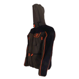 JACKET - RS HUNTING - LV602-J GREEN BLACK WITH FLUORESCENT ORANGE DETAILS