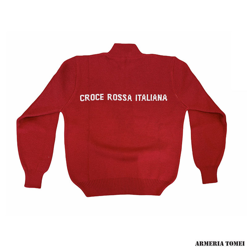 RED CROSS - GENEVA CONVENTION ZIP SWEATER