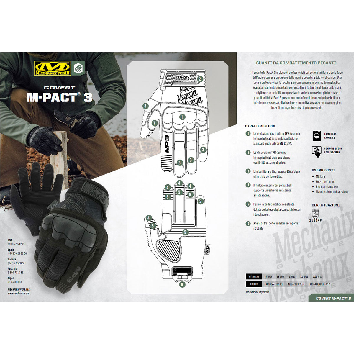 MECHANIX WEAR - M-PACT® 3 IMPACT PROTECTION Covert