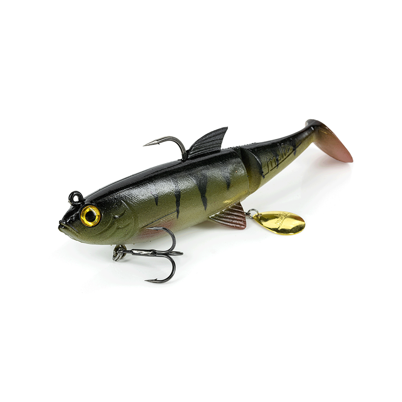 MOLIX - SHAD 100 4" SWIMBAIT 10cm 4in 24g 7/8oz Dark Perch