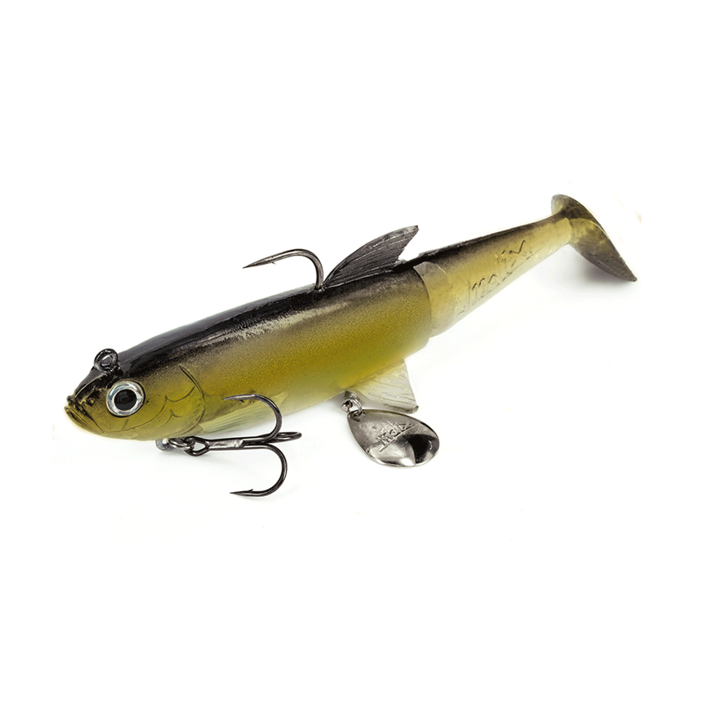 MOLIX - SHAD 120 4.75" SWIMBAIT 12cm 35g 1.1/4oz Brown Gold