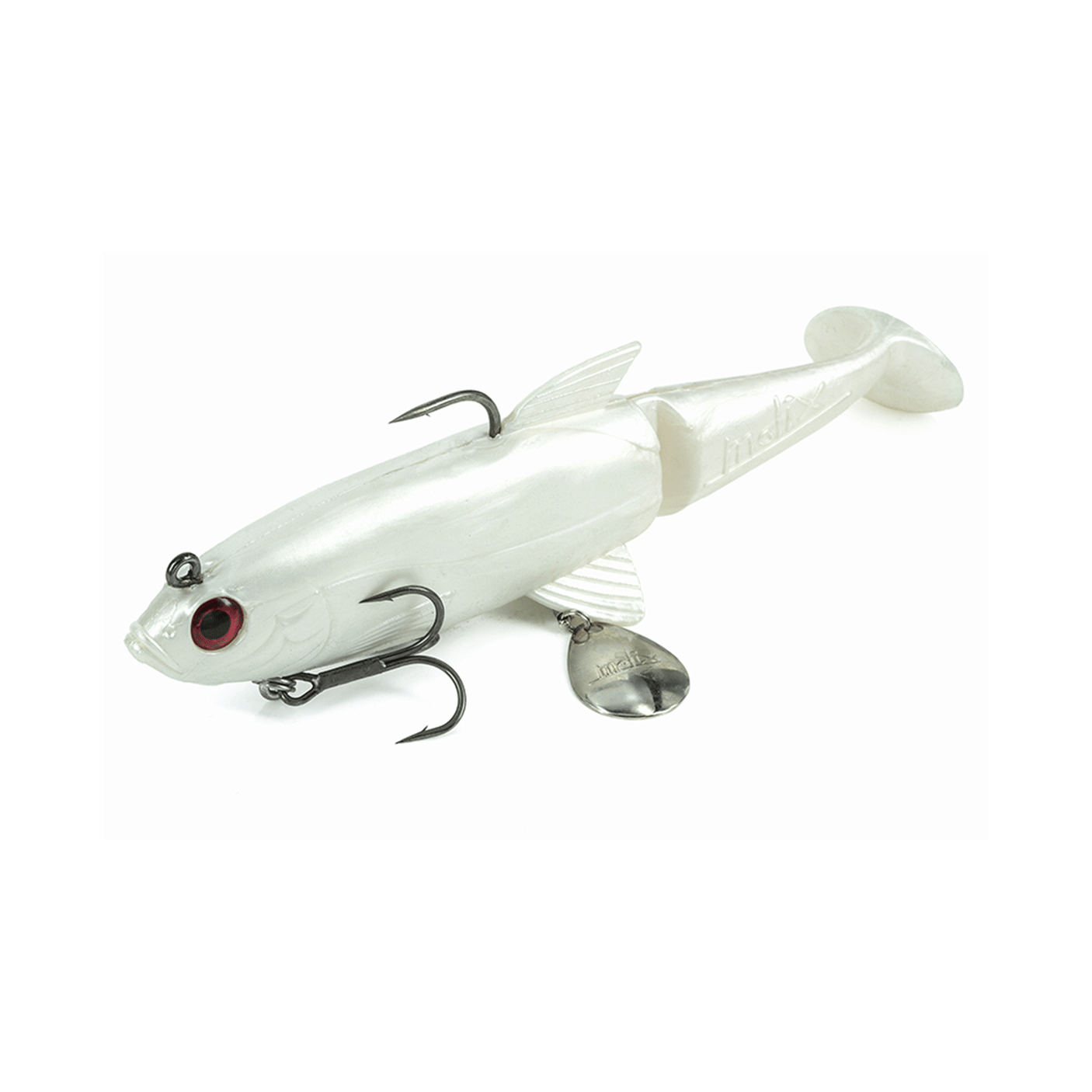 MOLIX - SHAD 120 4.75" SWIMBAIT 12cm 35g 1.1/4oz Pearl White