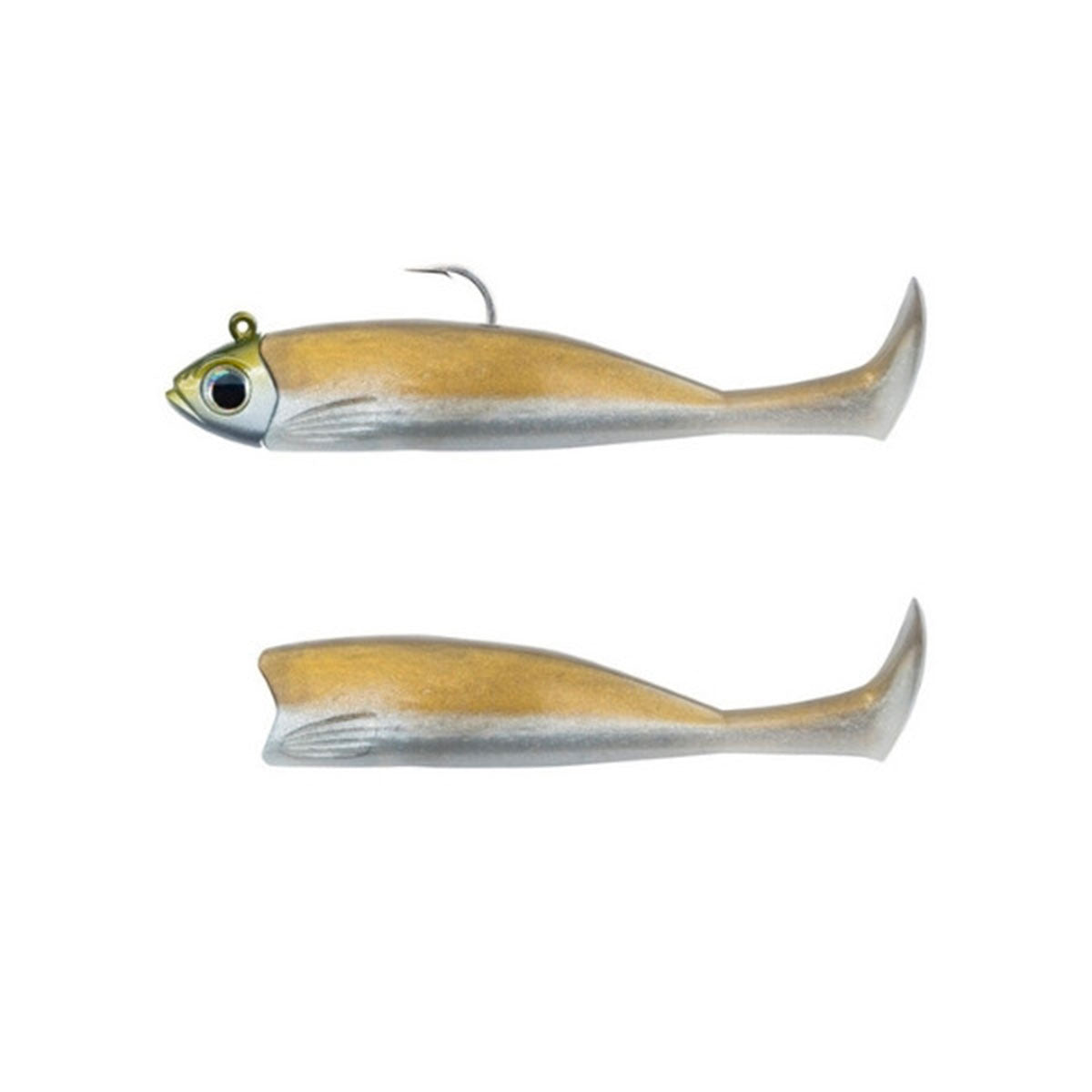 FIIISH - MASTER SHAD | SIZE n°5 | 125mm 5" | MEDIUM HEAD | 25g 8/9oz | COMBO + BODY | KHAKI COLOR 