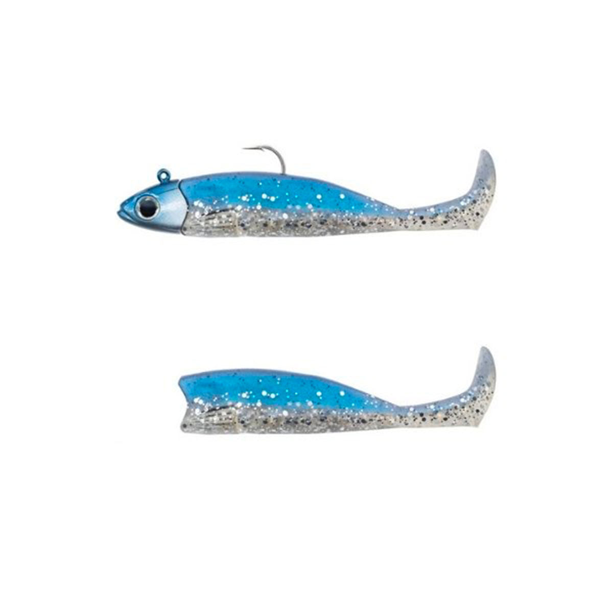 FIIISH - MASTER SHAD | SIZE n°5 | 125mm 5" | MEDIUM HEAD | 25g 8/9oz | COMBO + BODY | COLOR BLUE STRIKE 