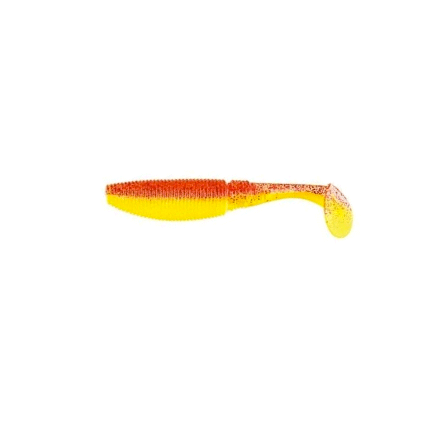NOMURA - ROLLING SHAD 3" 7.5cm | 4g | 10pcs | YELLOW RED GLITTER