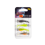 FOX RAGE - ULTRA UV MICRO SPIKEYFRY LOADED 4cm 1.5" Jig Head 3g | Hook 4 | MIXED (4PZ)